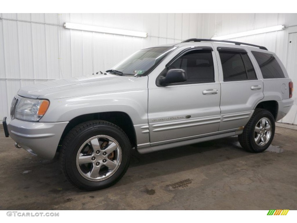 2003 Grand Cherokee Overland 4x4 - Bright Silver Metallic / Dark Slate Gray/Light Slate Gray photo #11