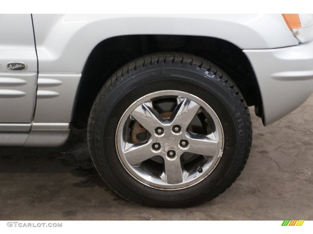 2003 Grand Cherokee Overland 4x4 - Bright Silver Metallic / Dark Slate Gray/Light Slate Gray photo #27