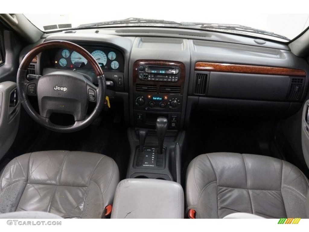 2003 Grand Cherokee Overland 4x4 - Bright Silver Metallic / Dark Slate Gray/Light Slate Gray photo #43