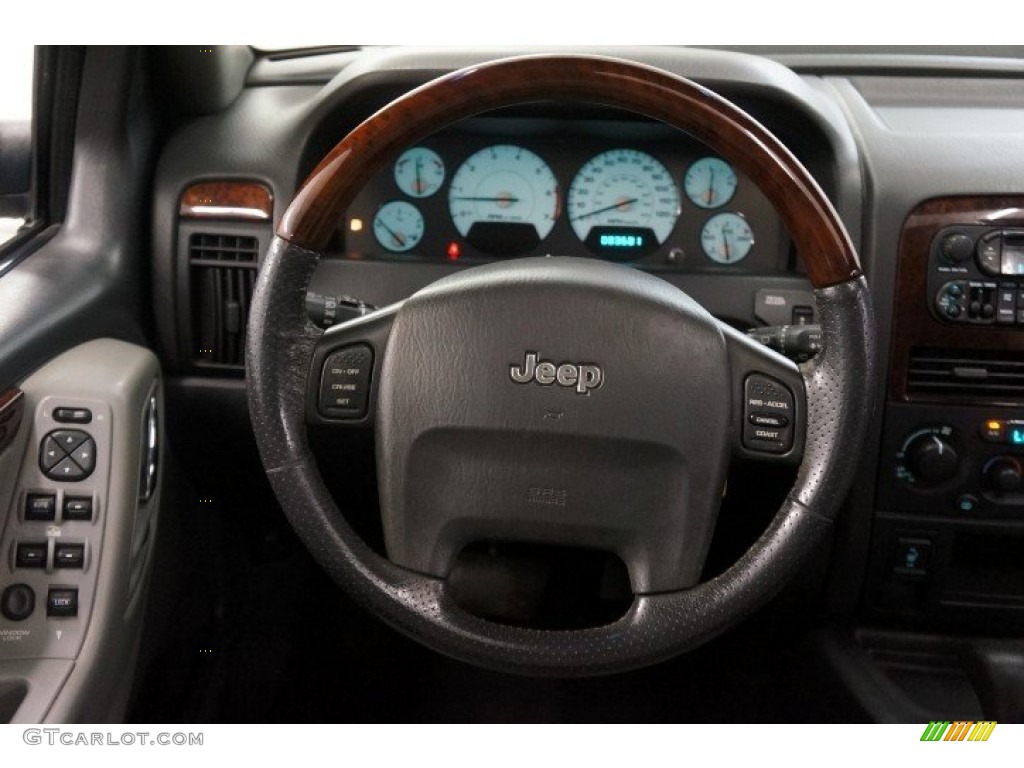 2003 Grand Cherokee Overland 4x4 - Bright Silver Metallic / Dark Slate Gray/Light Slate Gray photo #44