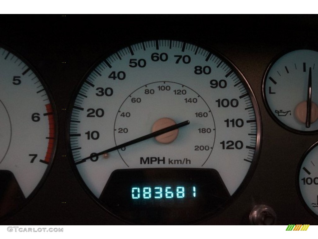 2003 Grand Cherokee Overland 4x4 - Bright Silver Metallic / Dark Slate Gray/Light Slate Gray photo #48