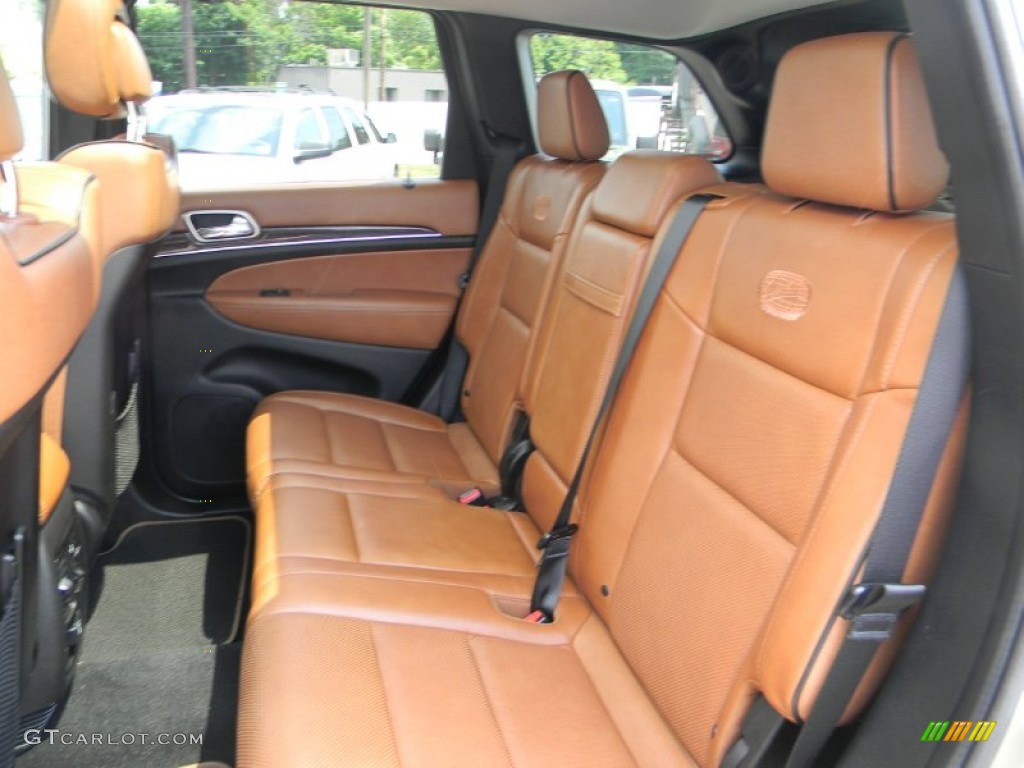 New Saddle/Black Interior 2012 Jeep Grand Cherokee Overland 4x4 Photo #95161628