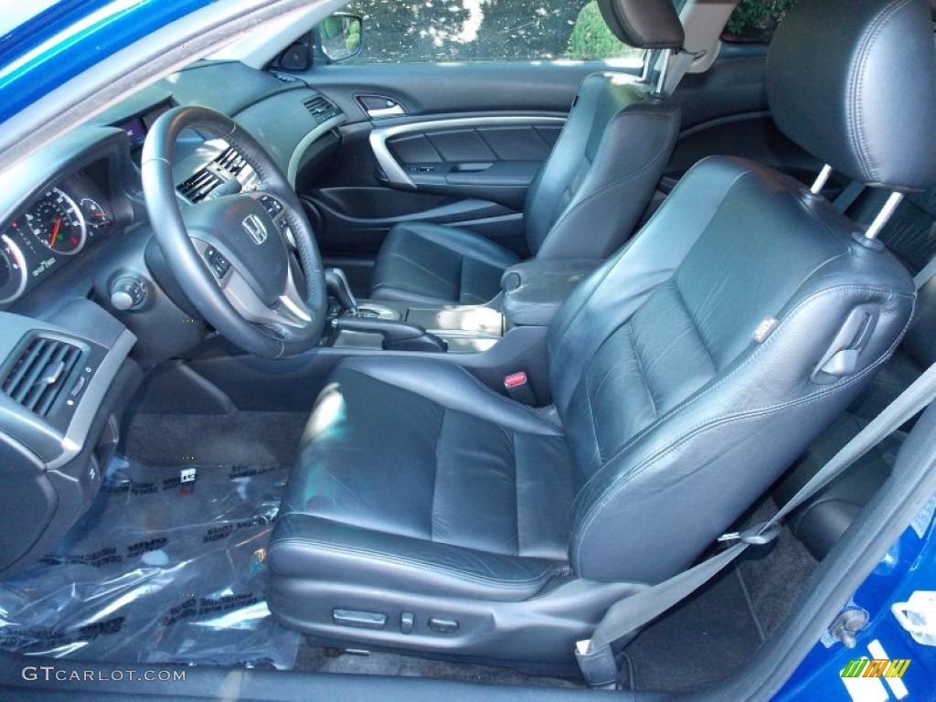 2009 Accord EX-L V6 Coupe - Belize Blue Pearl / Black photo #12