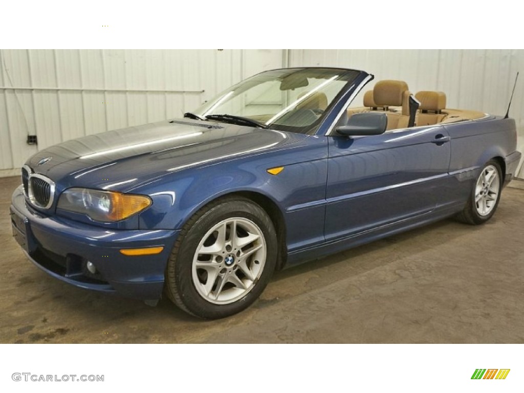 2004 3 Series 325i Convertible - Mystic Blue Metallic / Sand photo #2
