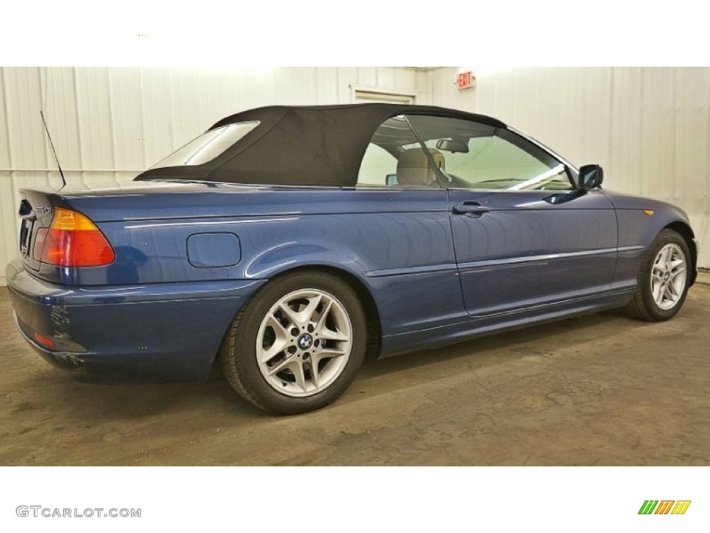 2004 3 Series 325i Convertible - Mystic Blue Metallic / Sand photo #5