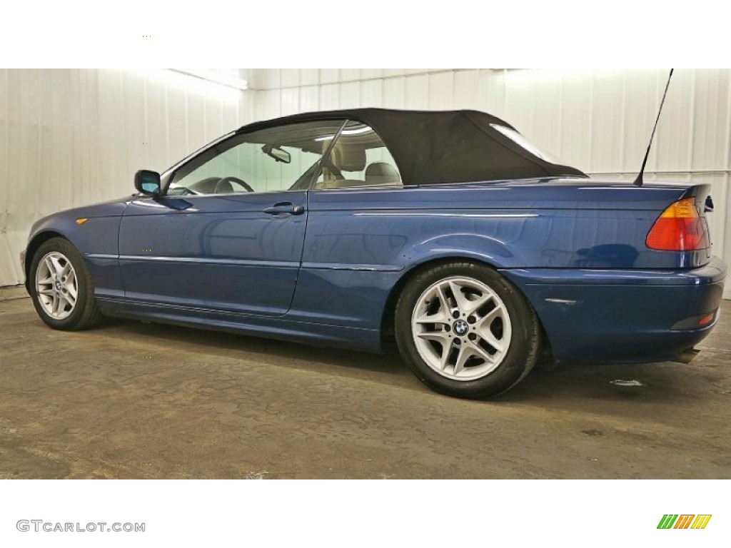 2004 3 Series 325i Convertible - Mystic Blue Metallic / Sand photo #7