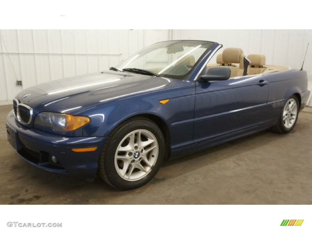 2004 3 Series 325i Convertible - Mystic Blue Metallic / Sand photo #10