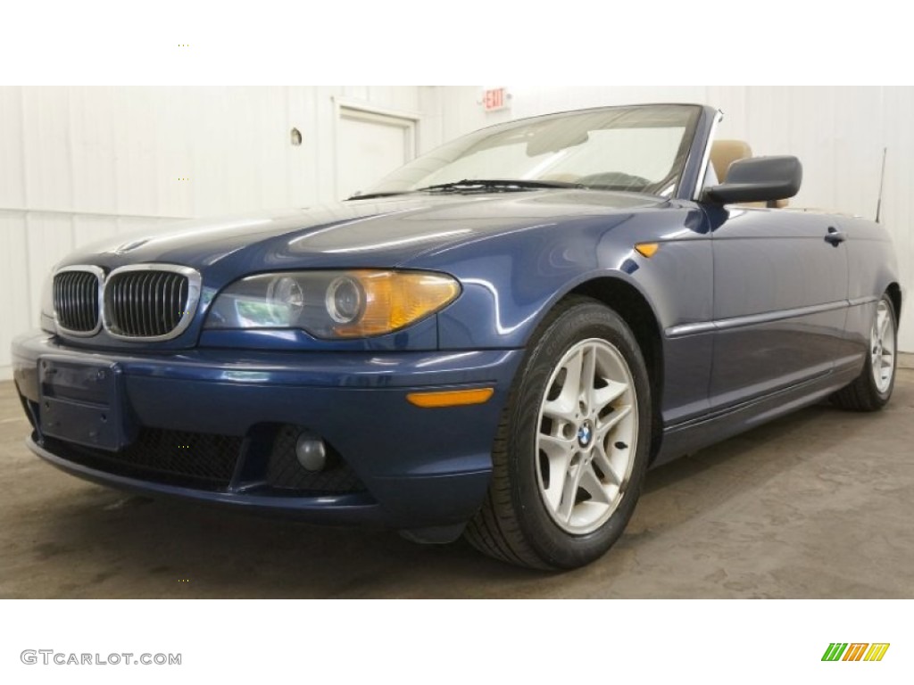 2004 3 Series 325i Convertible - Mystic Blue Metallic / Sand photo #11
