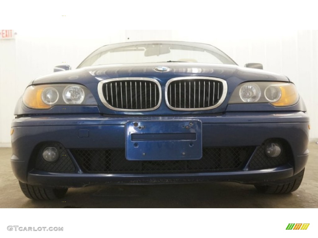 2004 3 Series 325i Convertible - Mystic Blue Metallic / Sand photo #12