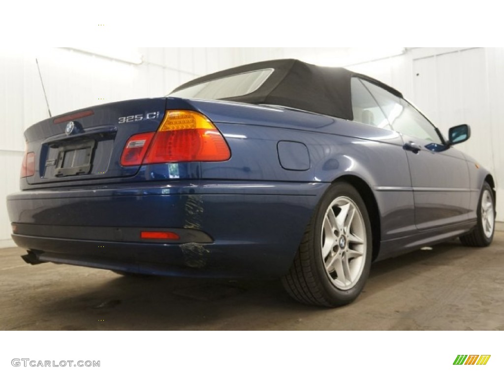 2004 3 Series 325i Convertible - Mystic Blue Metallic / Sand photo #16