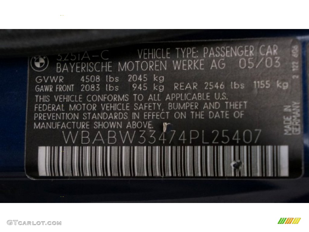 2004 3 Series 325i Convertible - Mystic Blue Metallic / Sand photo #24