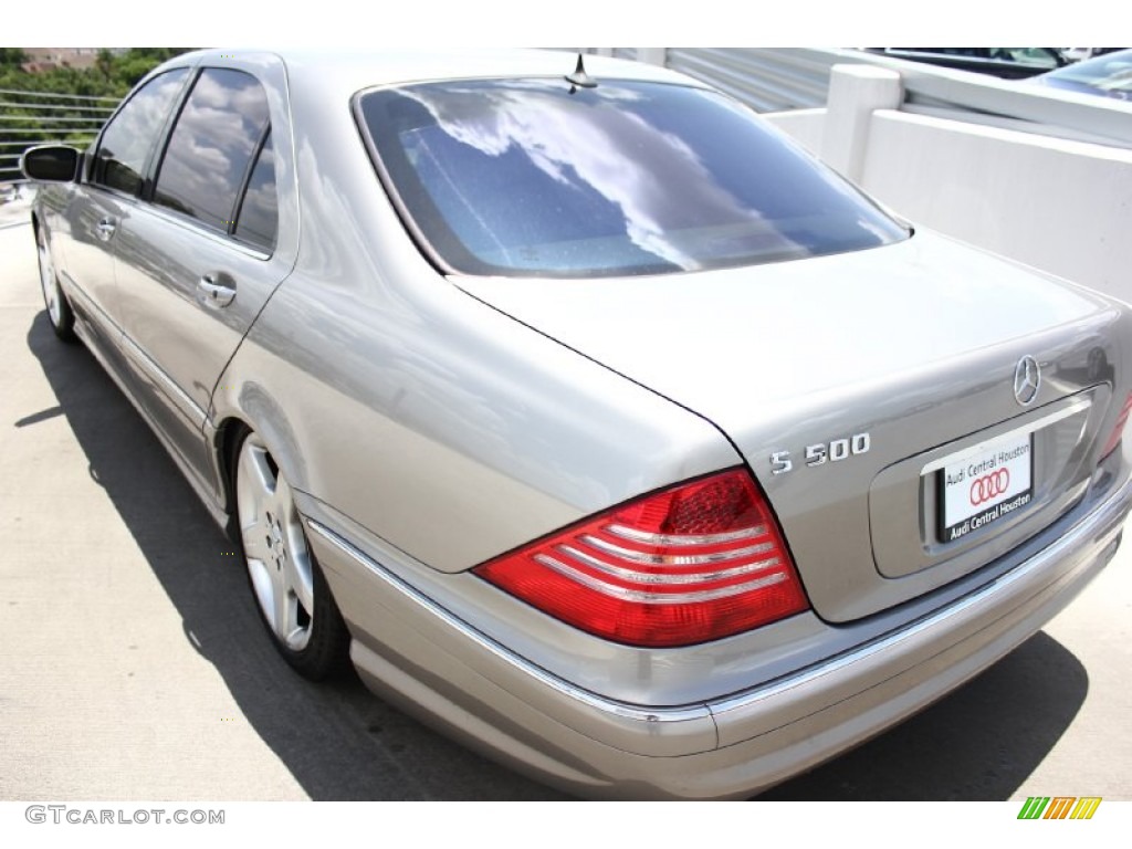 2005 S 500 Sedan - Desert Silver Metallic / Java photo #4