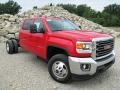 Fire Red 2015 GMC Sierra 3500HD SLE Crew Cab 4x4 Dual Rear Wheel Chassis