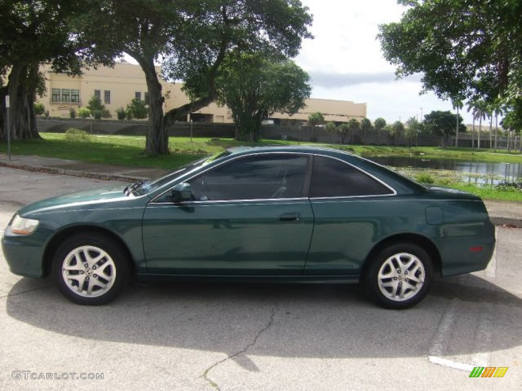 2002 Accord EX V6 Coupe - Noble Green Pearl / Ivory photo #2