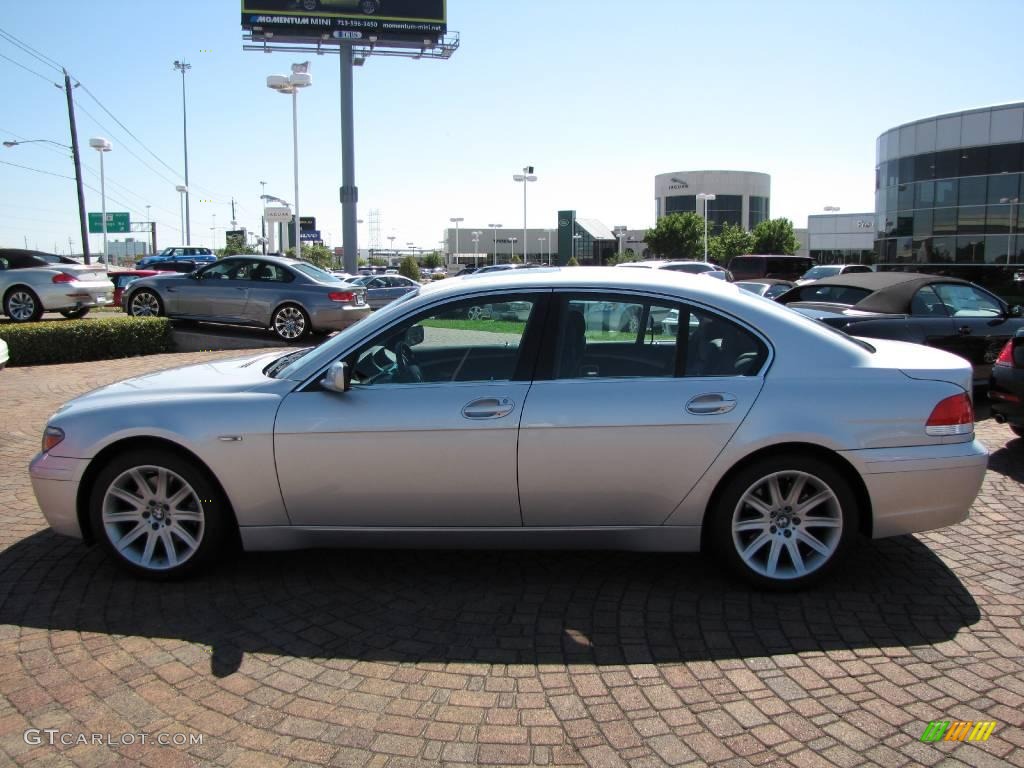2003 7 Series 745i Sedan - Titanium Silver Metallic / Black/Black photo #10