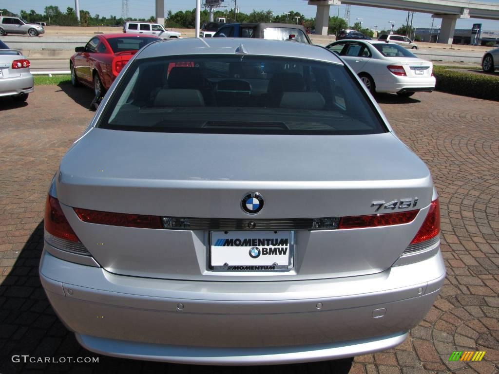 2003 7 Series 745i Sedan - Titanium Silver Metallic / Black/Black photo #12