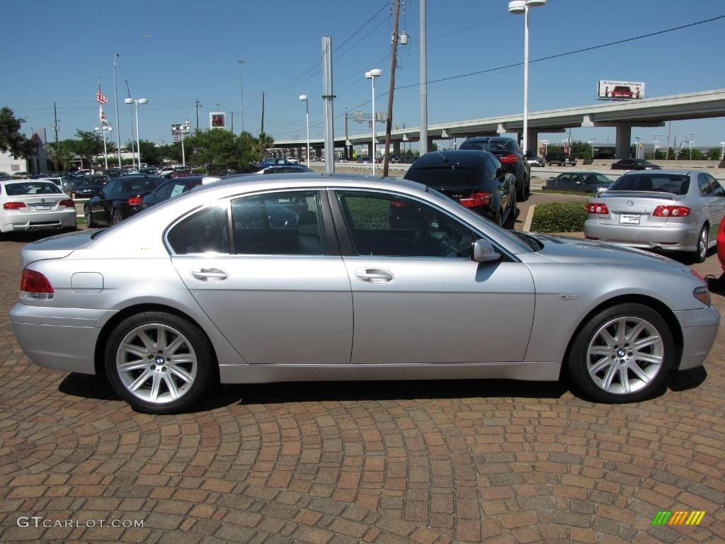 2003 7 Series 745i Sedan - Titanium Silver Metallic / Black/Black photo #14