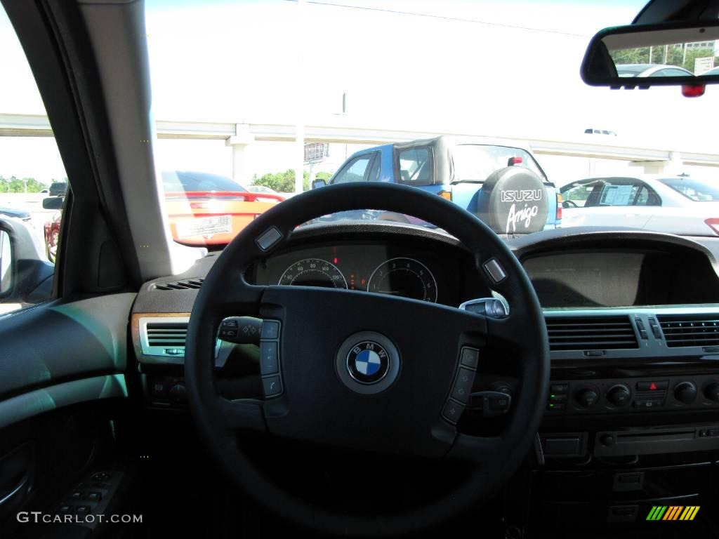 2003 7 Series 745i Sedan - Titanium Silver Metallic / Black/Black photo #27