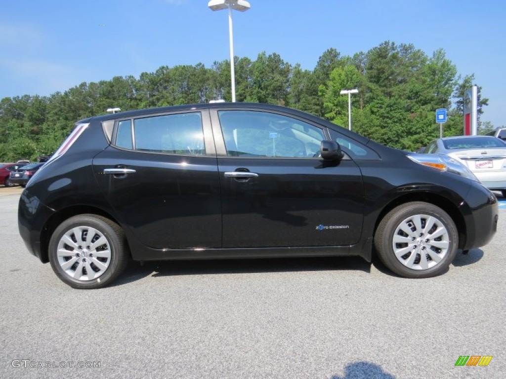 Super Black 2015 Nissan LEAF S Exterior Photo #95174413