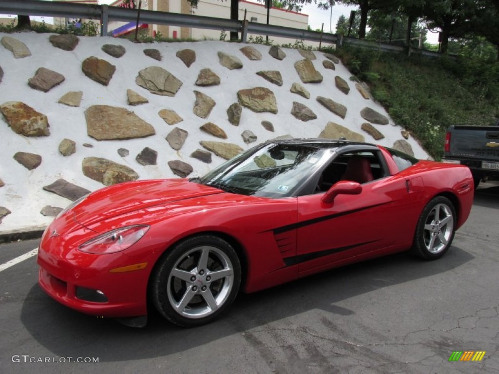 2005 Corvette Coupe - Victory Red / Red photo #1