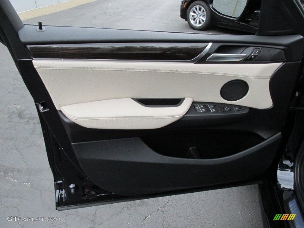 2015 BMW X4 xDrive35i Black Door Panel Photo #95177249