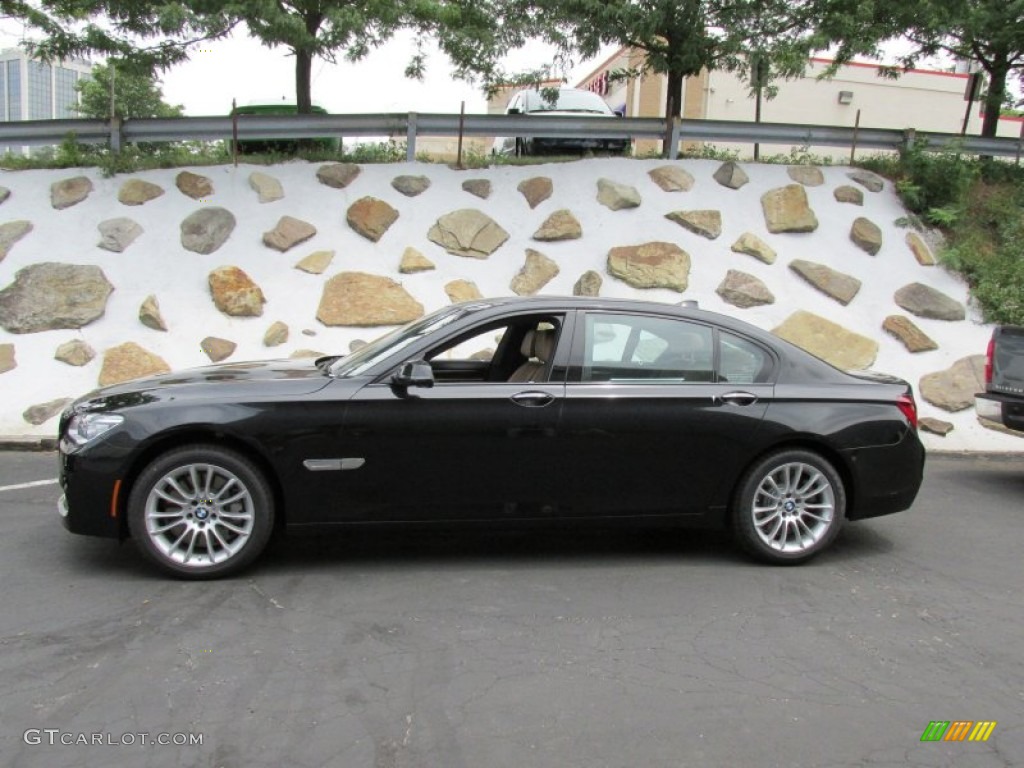 Black Sapphire Metallic 2014 BMW 7 Series 750Li xDrive Sedan Exterior Photo #95178584