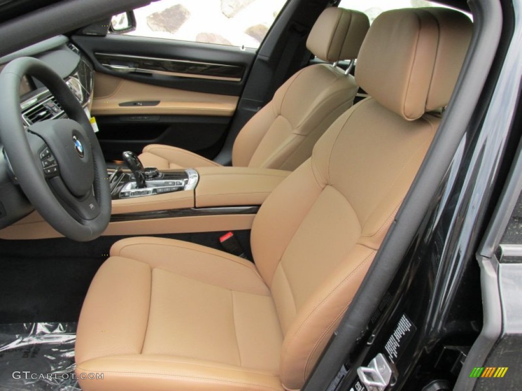 Light Saddle Interior 2014 BMW 7 Series 750Li xDrive Sedan Photo #95178846