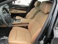 2014 BMW 7 Series Light Saddle Interior Front Seat Photo
