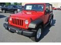 2014 Flame Red Jeep Wrangler Sport 4x4  photo #1