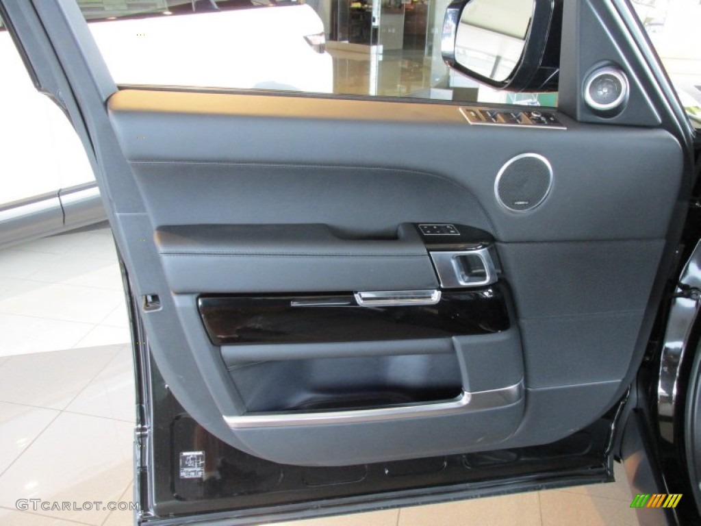 2014 Land Rover Range Rover Autobiography Ebony/Ebony Door Panel Photo #95180322