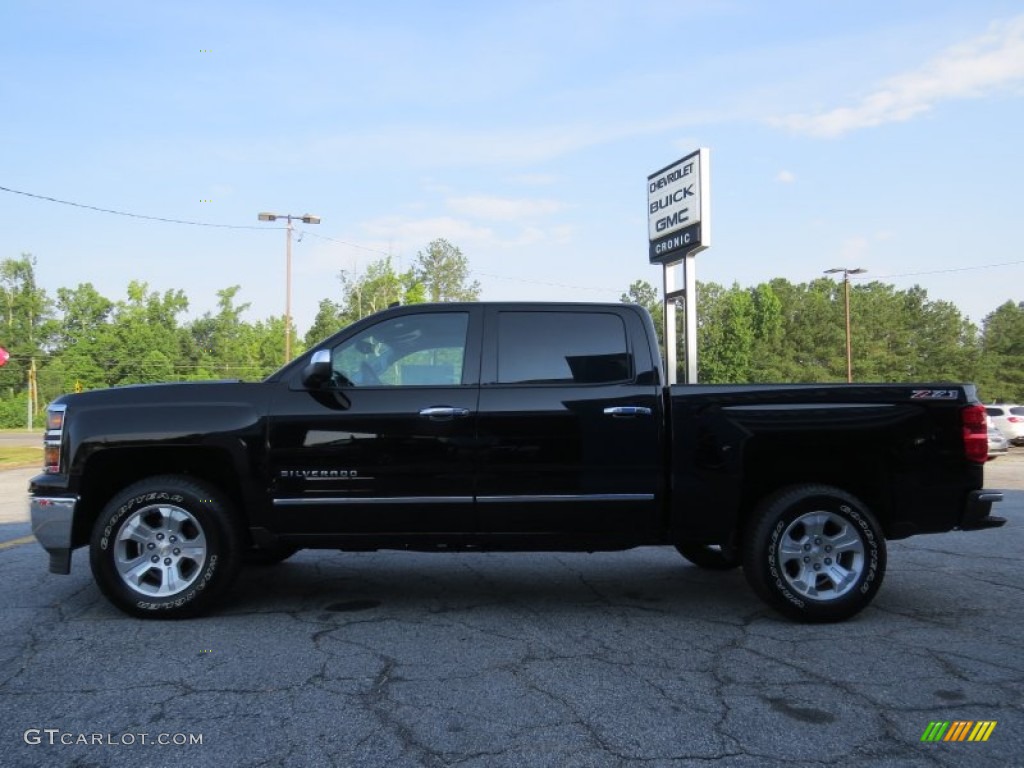 2014 Silverado 1500 LTZ Crew Cab - Black / Jet Black photo #4