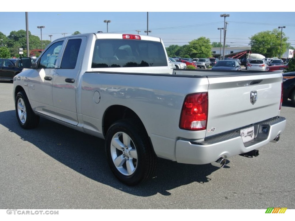 2014 1500 Express Quad Cab - Bright Silver Metallic / Black/Diesel Gray photo #4