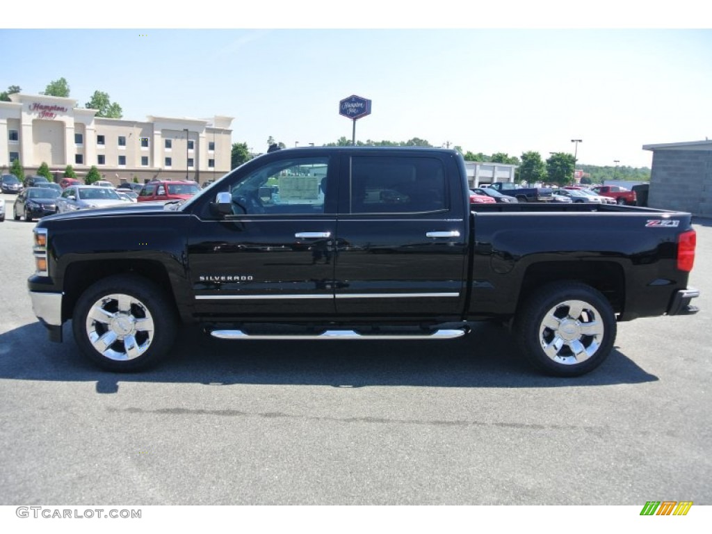 2014 Silverado 1500 LTZ Crew Cab 4x4 - Black / Cocoa/Dune photo #3