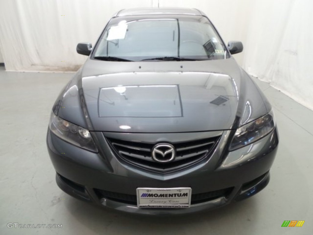 2005 MAZDA6 i Sport Hatchback - Steel Gray Metallic / Gray photo #2