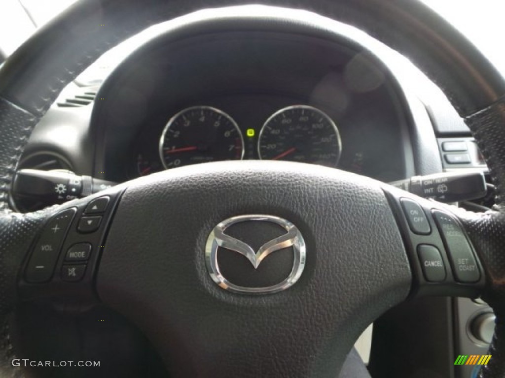 2005 MAZDA6 i Sport Hatchback - Steel Gray Metallic / Gray photo #26