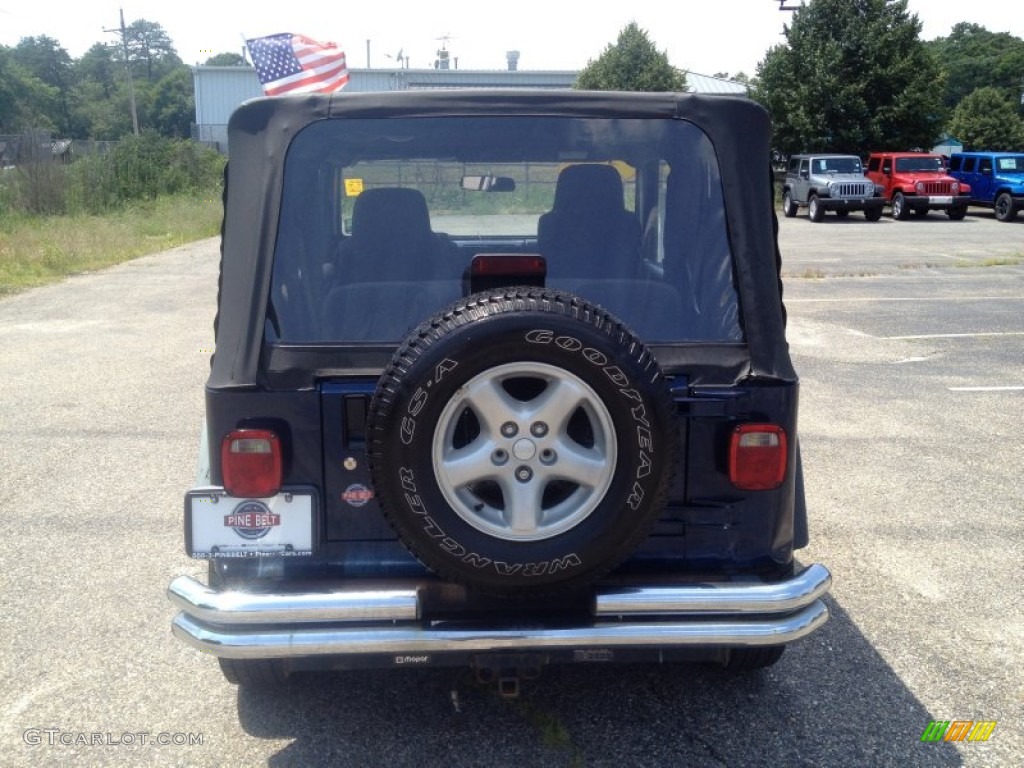 2003 Wrangler Sport 4x4 - Patriot Blue / Dark Slate Gray photo #14