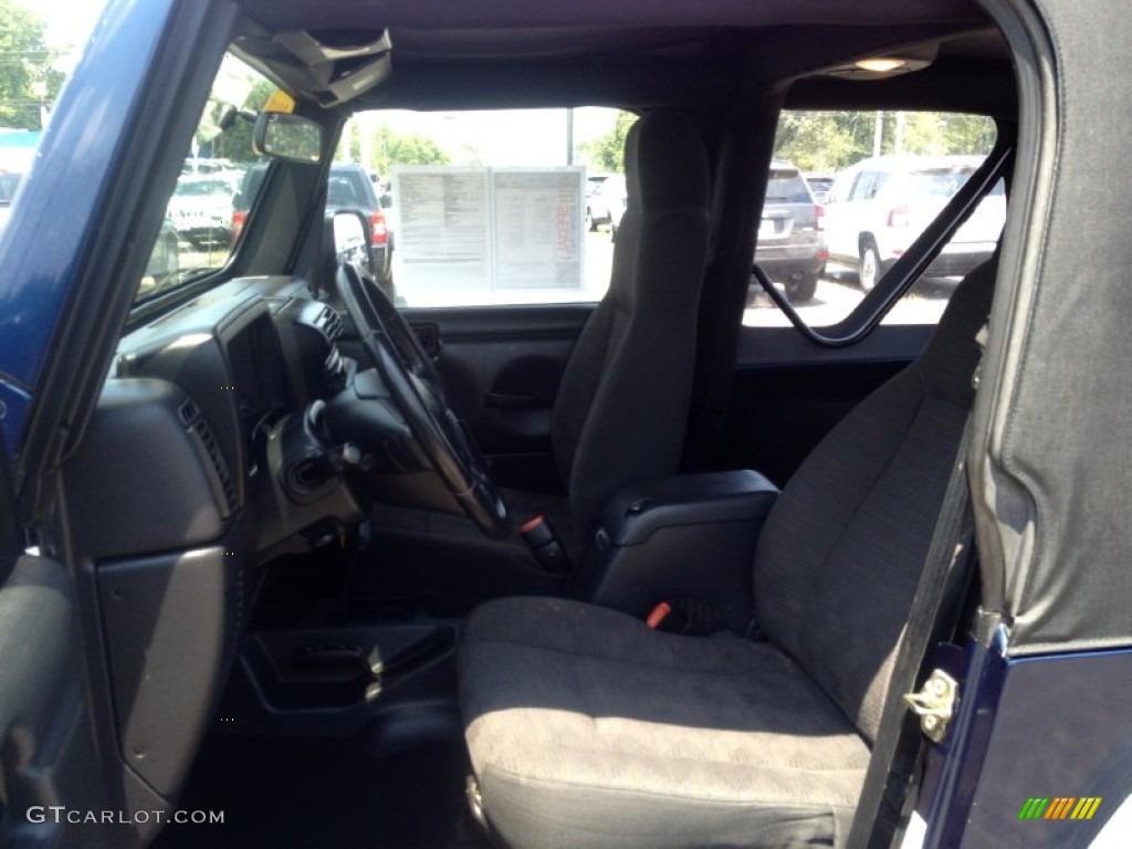 2003 Wrangler Sport 4x4 - Patriot Blue / Dark Slate Gray photo #20