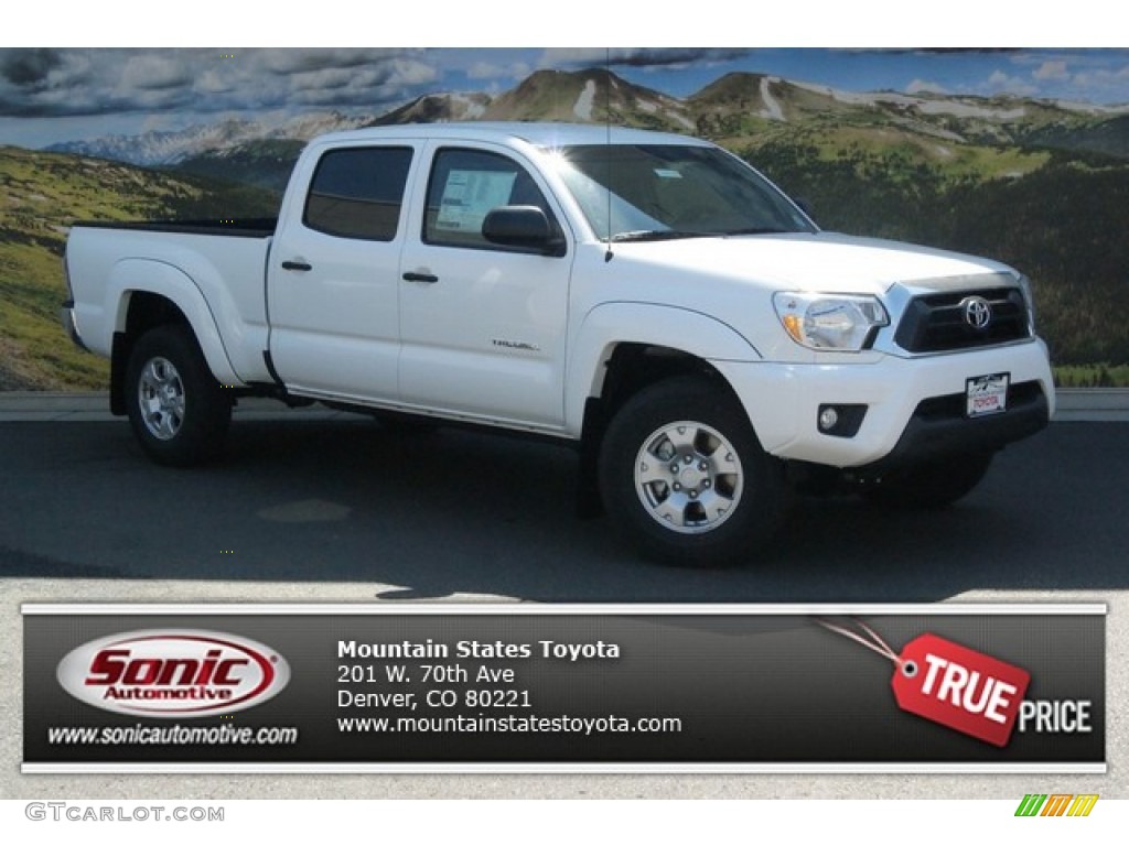 Super White Toyota Tacoma