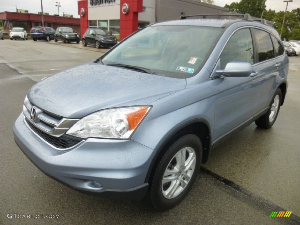 2011 CR-V EX-L 4WD - Glacier Blue Metallic / Gray photo #3