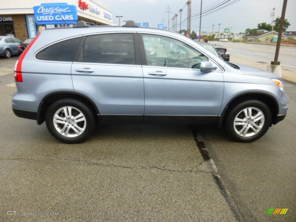 2011 CR-V EX-L 4WD - Glacier Blue Metallic / Gray photo #7