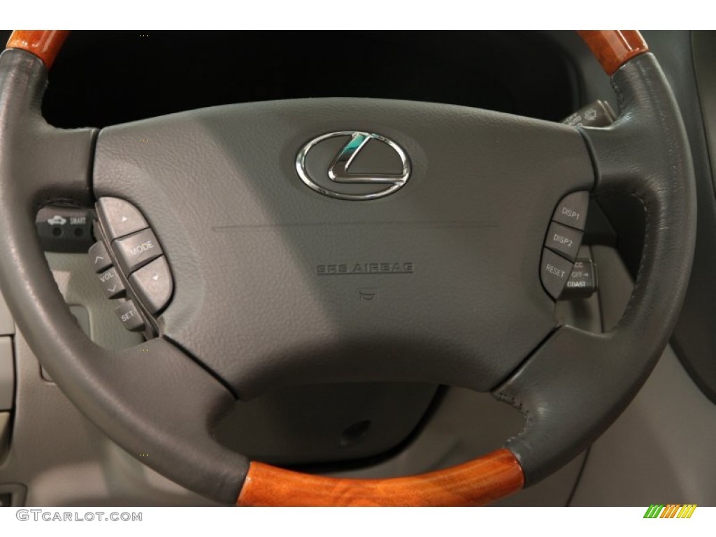 2004 Lexus LS 430 Ash Steering Wheel Photo #95193518