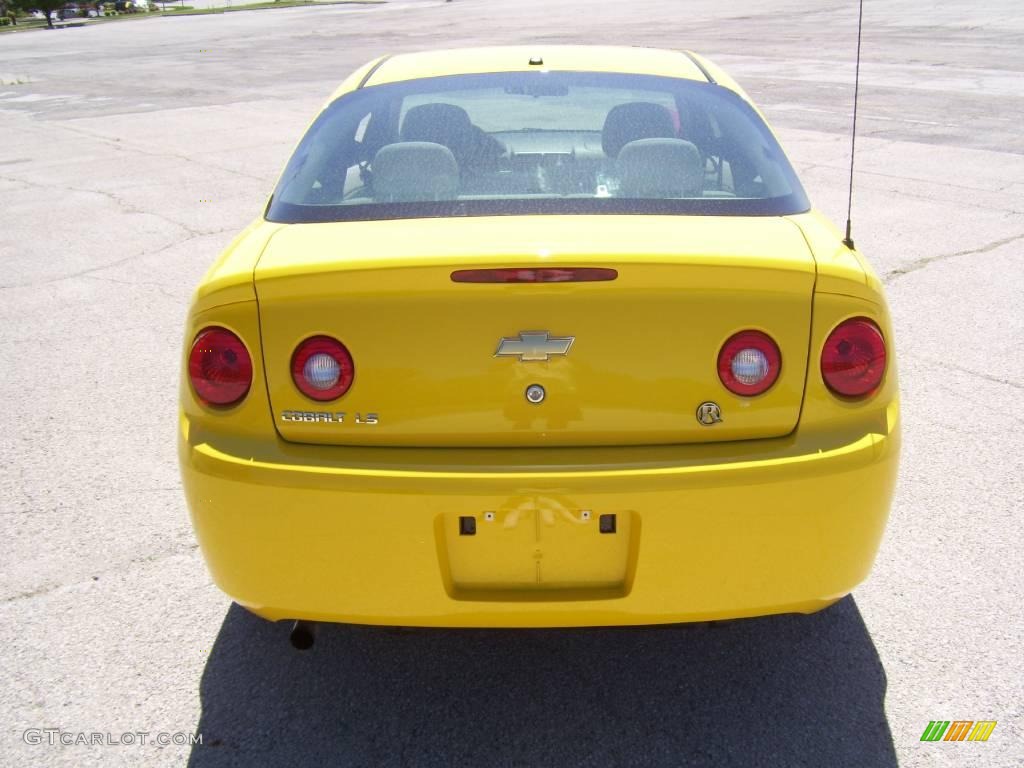 2008 Cobalt LS Coupe - Rally Yellow / Gray photo #7