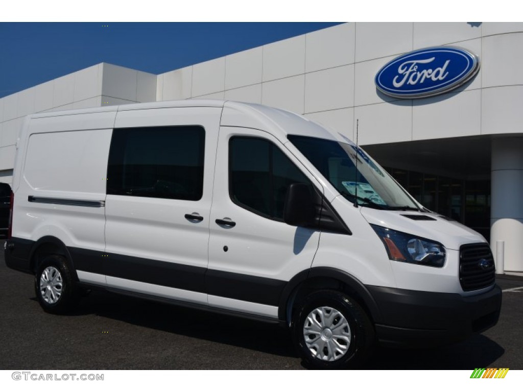 Oxford White 2015 Ford Transit Van 150 MR Long Exterior Photo #95198405