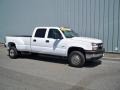 2007 Summit White Chevrolet Silverado 3500HD Classic LT Crew Cab 4x4 Dually  photo #1