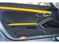 Black/Platinum Grey 2013 Porsche 911 Carrera S Cabriolet Door Panel