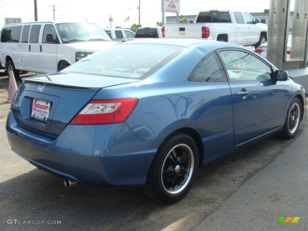 2010 Civic EX Coupe - Atomic Blue Metallic / Gray photo #4