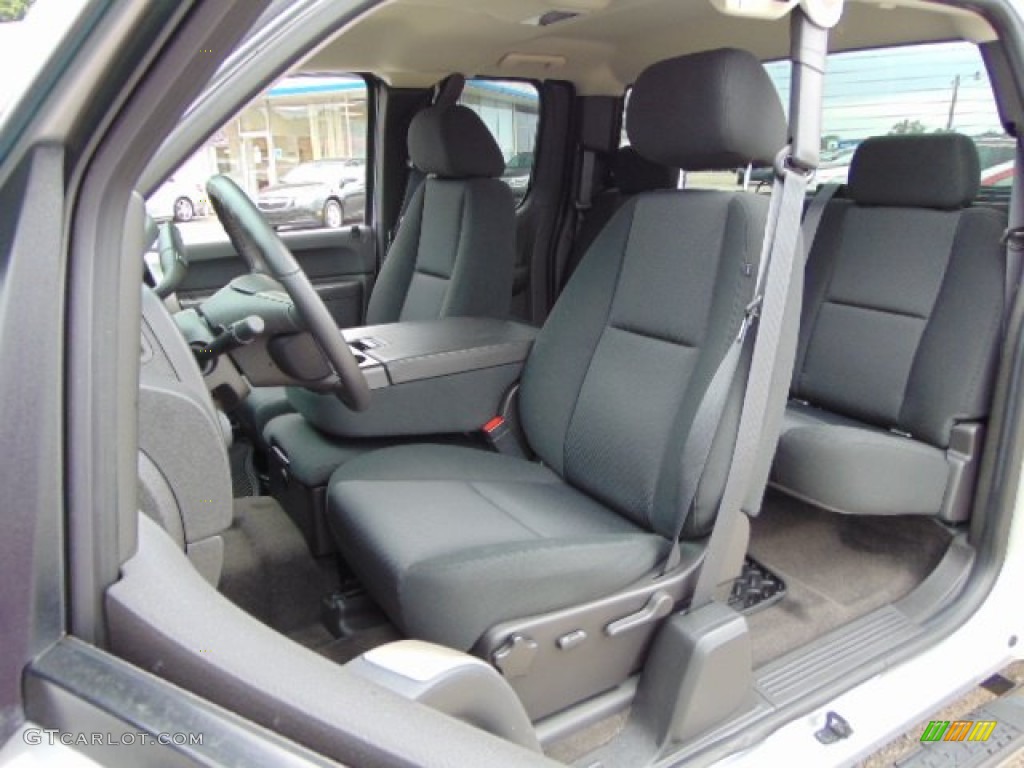 Ebony Interior 2013 Chevrolet Silverado 1500 LT Extended Cab 4x4 Photo #95203178