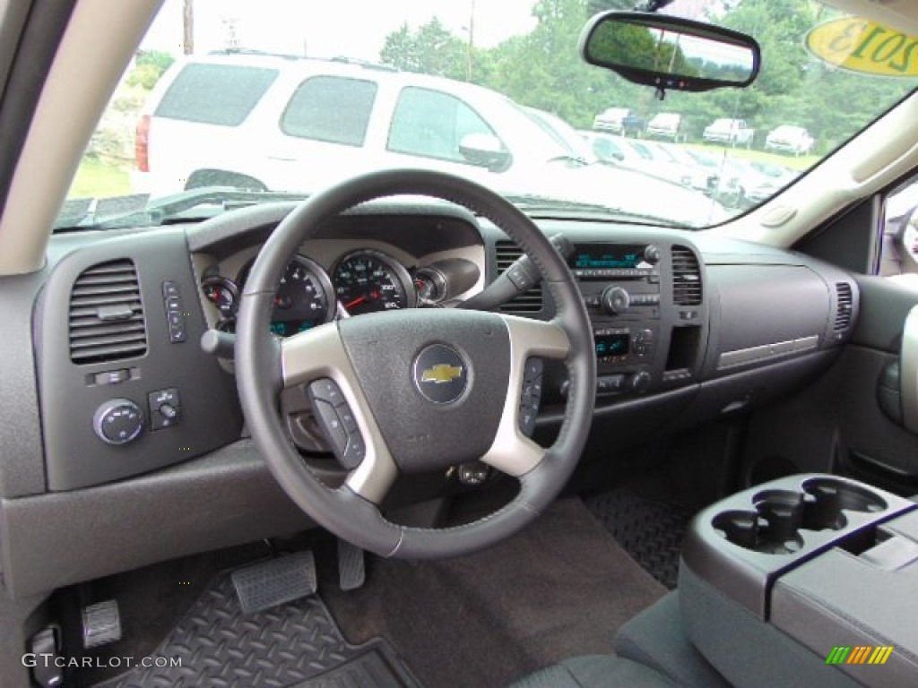 2013 Chevrolet Silverado 1500 LT Extended Cab 4x4 Ebony Dashboard Photo #95203232