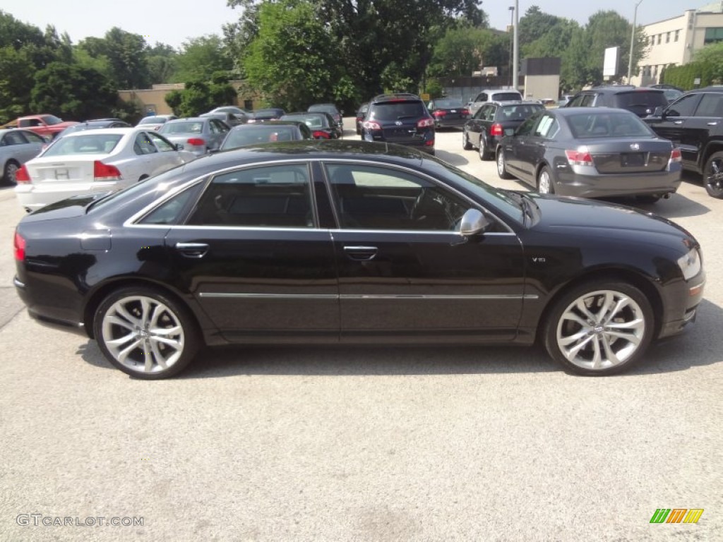 Brilliant Black 2008 Audi S8 5.2 quattro Exterior Photo #95207225
