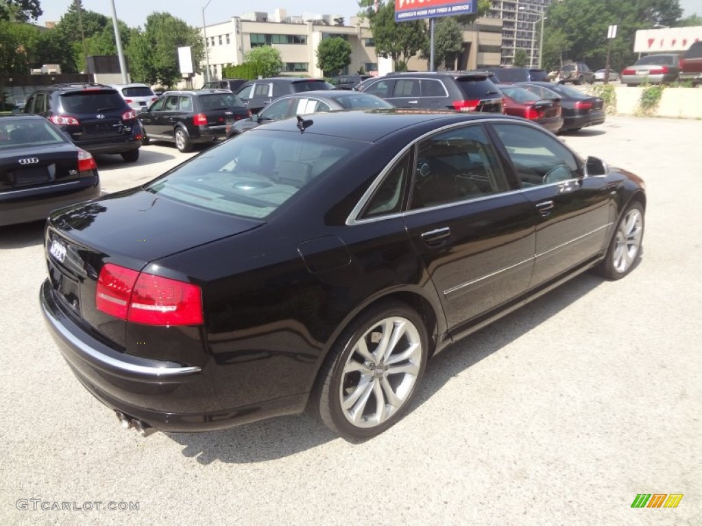 2008 S8 5.2 quattro - Brilliant Black / Black photo #3